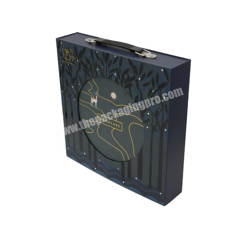 Custom Logo Luxury Double Door Magnetic Wedding Gift Boxes Paper With Handle