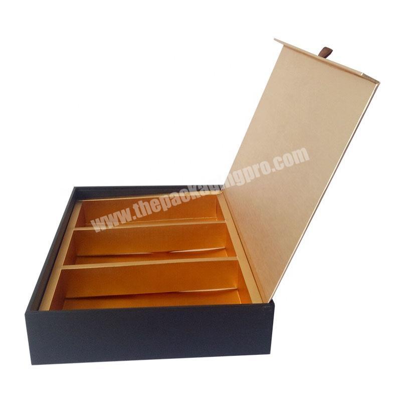 Custom Wooden MDF Tea Boxes With Logo Book Style Box Packaging