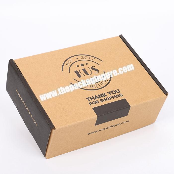 Custom Brown Shipping  Packaging Boxes Tuck-Flap Corrugated Cardboard For Man Skin Care