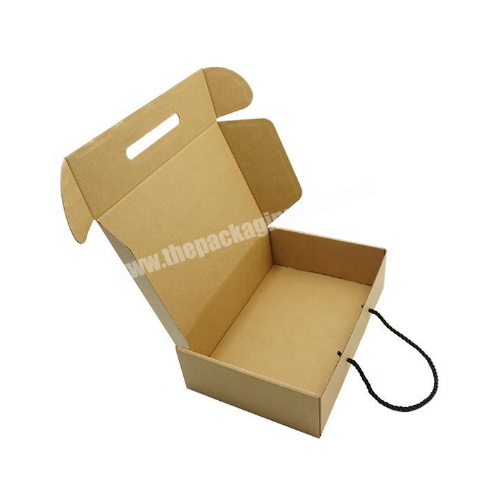 Mailer Shipping Box Pack for Dress&Clothing&T-shirt Suit with Black Rope Moving Box with Recycled