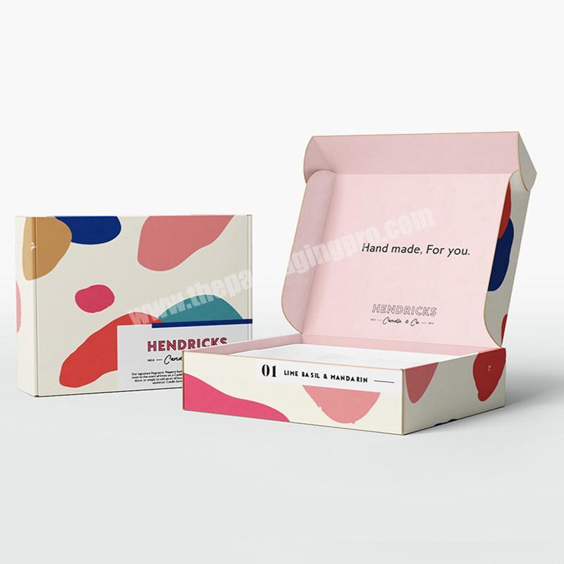Eco friendly custom paper gift packaging design printing folding paper box