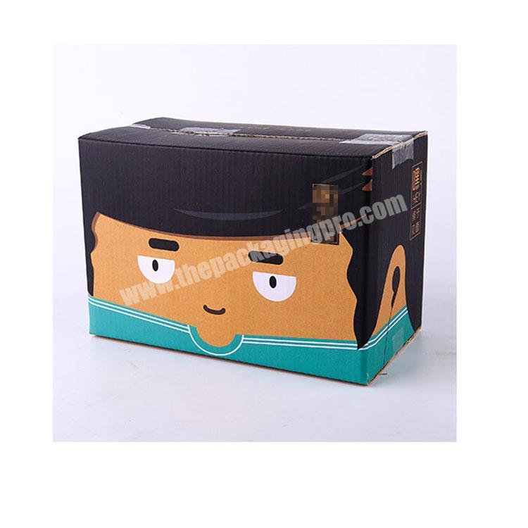 Big Size Oem Carton Packaging Corrugated Box Cartoon Design with high quality