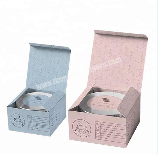 Wholesale OEM Custom Cosmetic Packaging Empty Beauty Cream Jar Packaging Paper Box