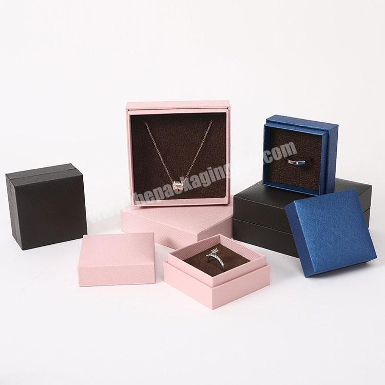 Jewelry Ribbon Cardboard Paper jewelry Top Lid Gift Box