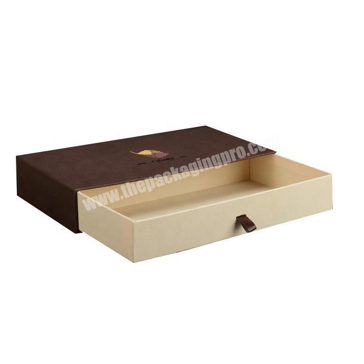 Luxury Black Corrugated Paper with Drawer Box for Eyelash Lash Tie Box Custom Logo Gift Box for Cosmetic