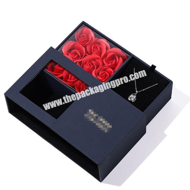 Jewelry Flower Gift Box With Custom Logo And Insert, Custom Box For Gift