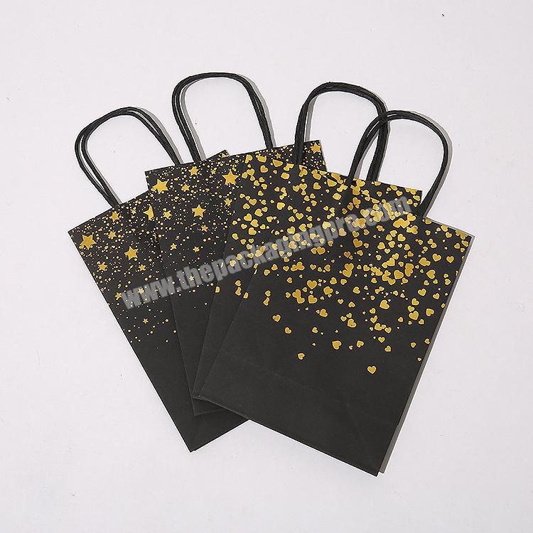 Custom wholesale Black Candy Matte Custom Wholesale Paper Bag with high quality