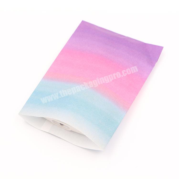 wholesale custom wave striped printed cute small gift kraft paper candy bag for parties