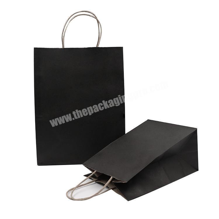 custom luxury merchandise shopping carrier paper clothing packaging bag with own logo printing