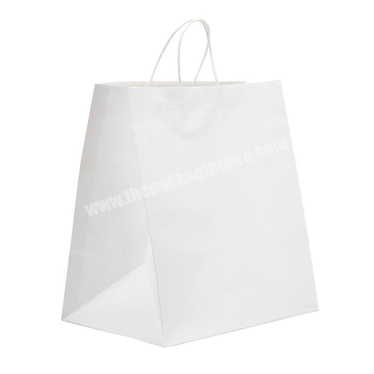 Wholesale supplier custom printed logo kraft paper bag with handle with high quality