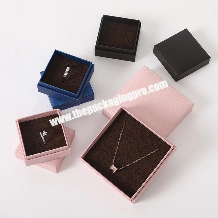 Small Packaging Jewellery Luxury Custom Logo Jewelry Gift Box With Lid Wholesale