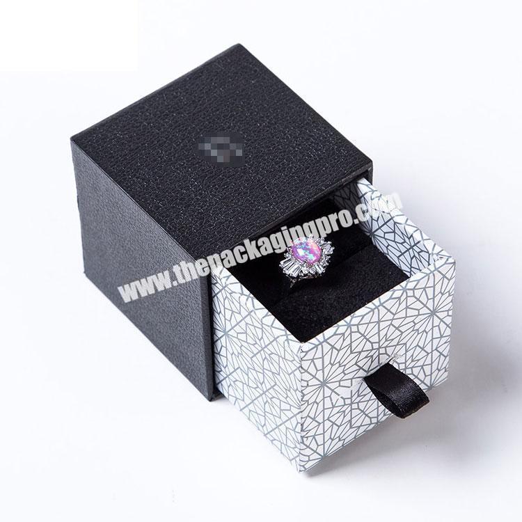 Beautiful Custom Luxury Necklace Ring Packaging Packaging Jewelry Drawer Gift Box With Handle