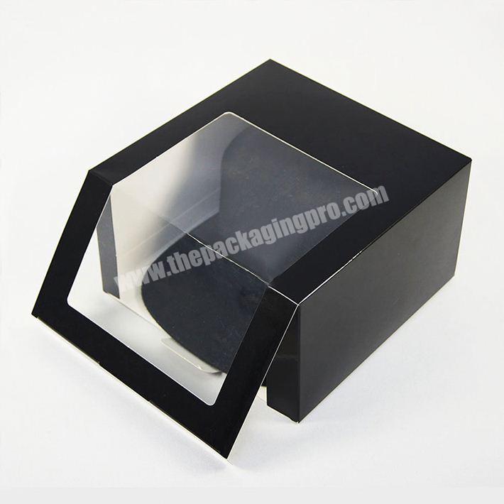 Fancy Paper Gift Box With Clear PVC Window Custom Hat box Hotsale