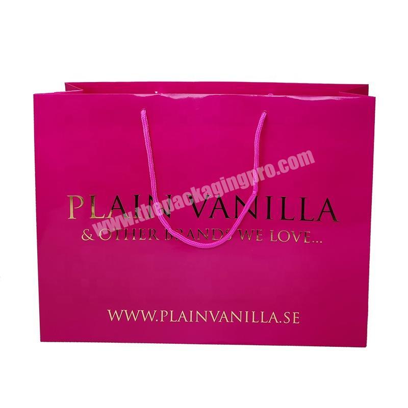 Eco Friendly Paper Bags Extra Large Size Hand Bags For Women Packaging Clothing 50x14x40 cm