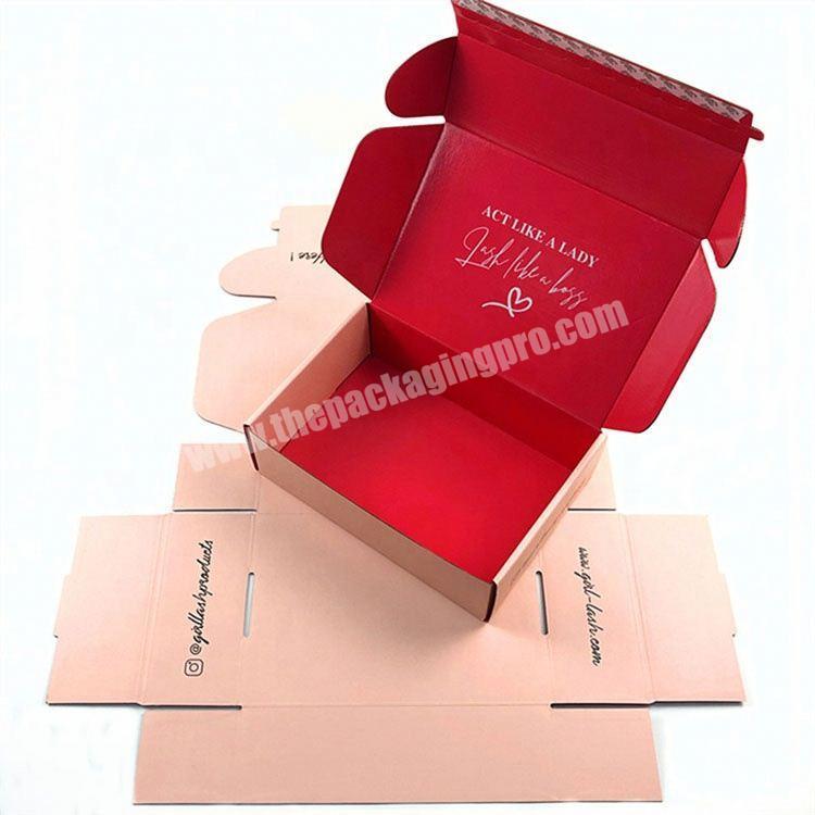 Custom printed reusable corrugated gift Mailer boxes