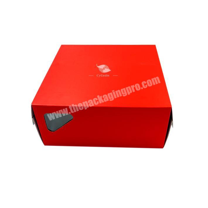 Eco Friendly Foldable Milk Cake Packaging Box Wholesale Biodegradable Milk Cartons Gift Packaging Box With Clear Window