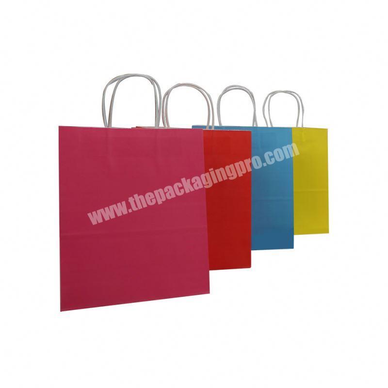 Latest arrival cheap health materials kraft shopping bag with offset printing