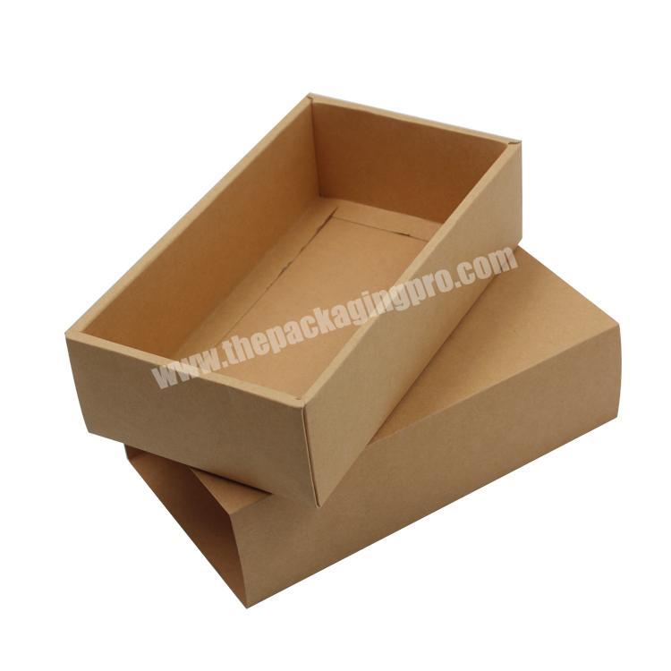 Bio-degradable Flap Drawer 350g Kraft Paper Gift Boxes China Professional Manufacturer Factory Custom Drawer Packaging Gift Box