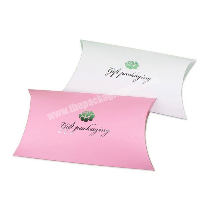 High Quality Silver Foil/Stamp Hair Extension Box Pillow Packaging box