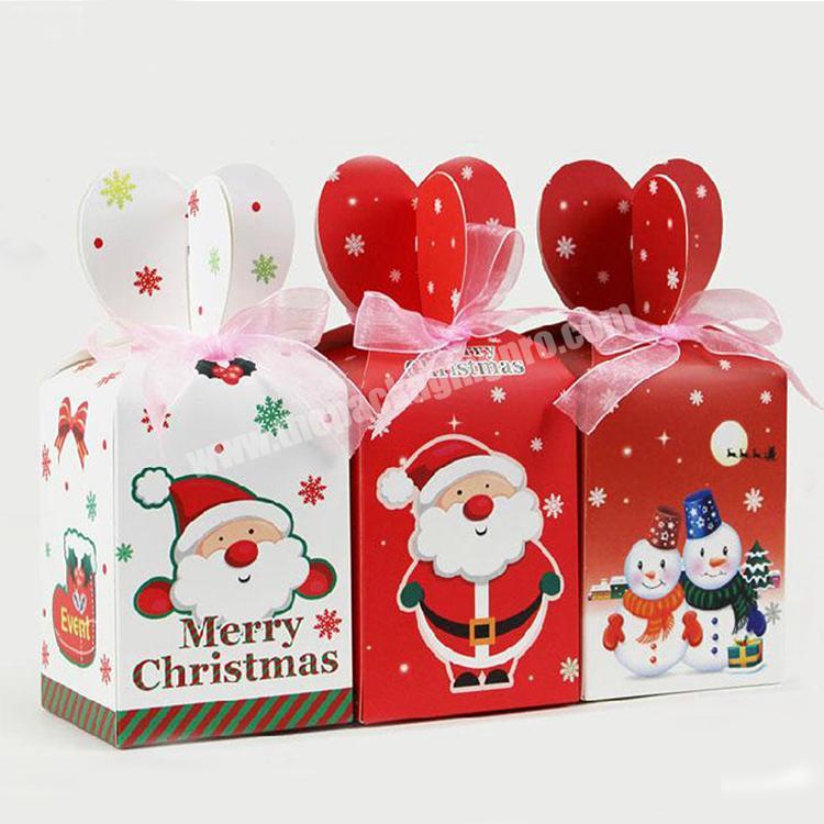 Food Grade Ivory Board Custom Packing Small Christmas Gift Cake Boxes