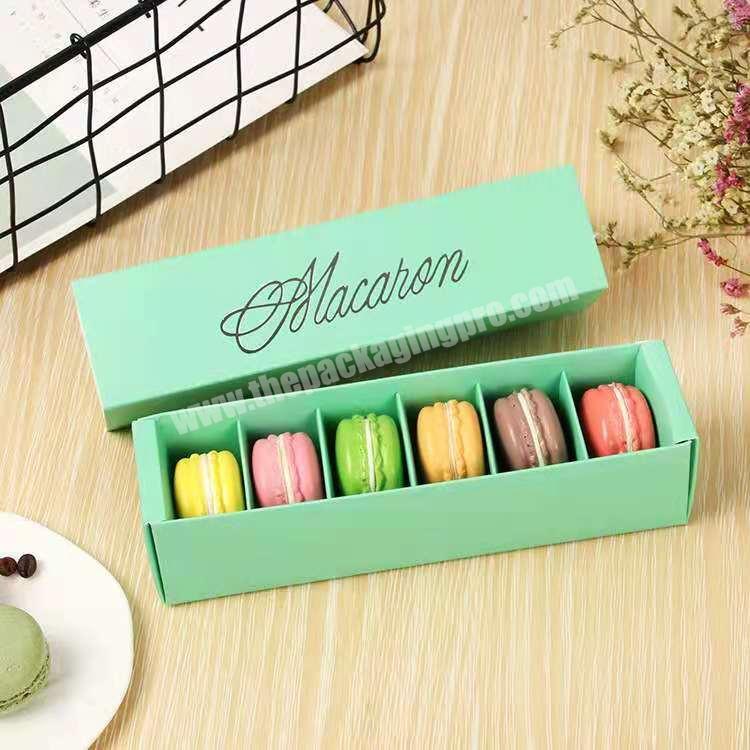 CyGedin Custom Printed Macaron Gift Box Packaging Gold Lid Box with Lining for Tea Truffle Chocolate Sweet