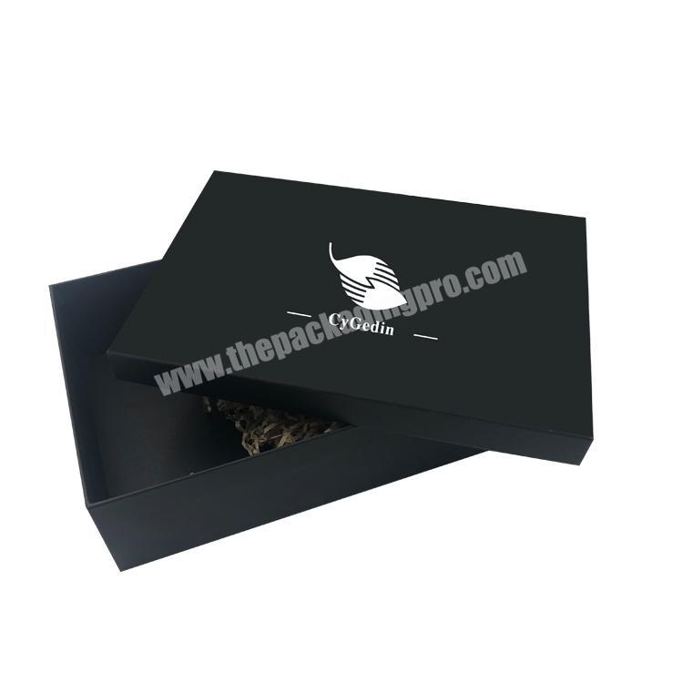 Rigid Cardboard Packing Gift Box Supply Packaging Cutlery Candles Paper for St. Patrick's Day Party Professional Custom Black