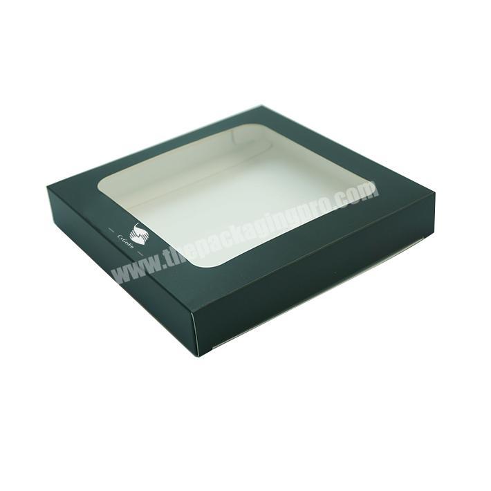 Window Gift Box Multifunction Cheap Paper Box Ivory India Board CD Packaging Clear PVC Small UV Coating Varnishing VANISHING