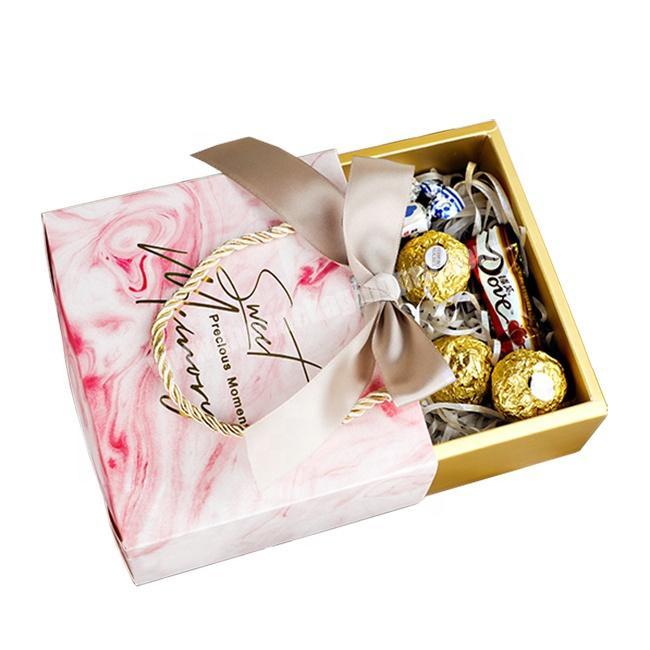 Luxury Wedding Gift Bag Candy With Ribbon Personalized Custom Printed Paper Bags For Sale