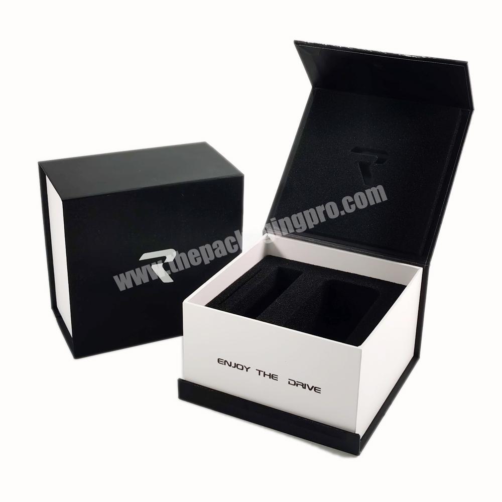 Custom Matt Black Luxury Foam Insert Premium Caperboard Magnetic Gift Electronics Packaging Paper Box