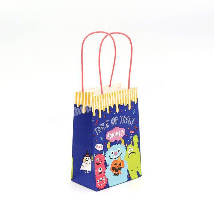 China Manufacture Wholesale colorful Cheap Personalized Customized production Small Paper Gift Bag with Handles