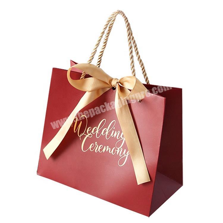 Factory Directly Supply High Cost-Effective Durable Art Paper Wedding Gift Bag For Sale