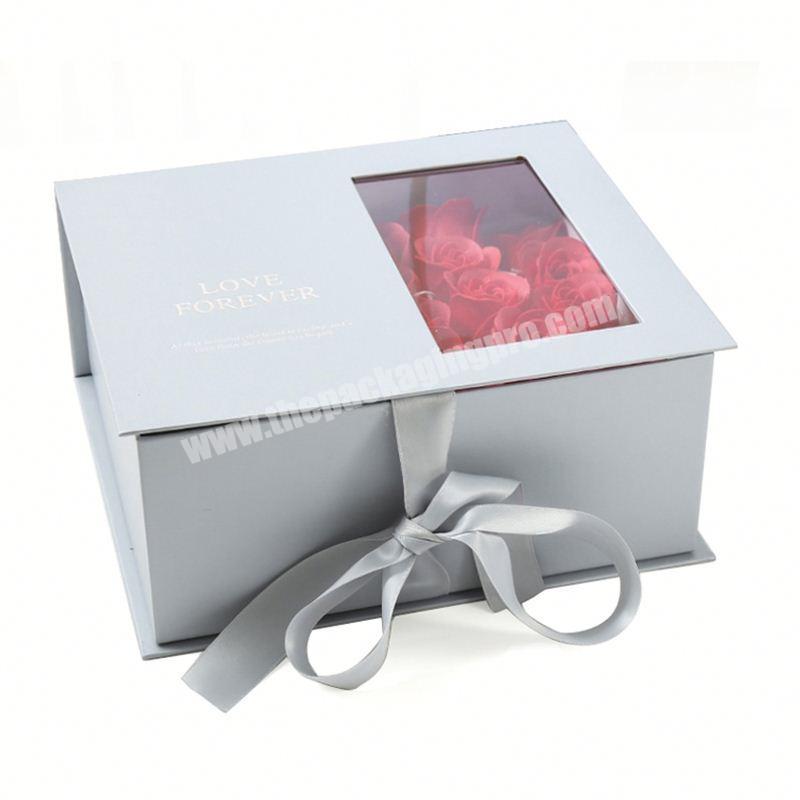 custom printing wholesale luxury soap flower gift flower box explosion gift box