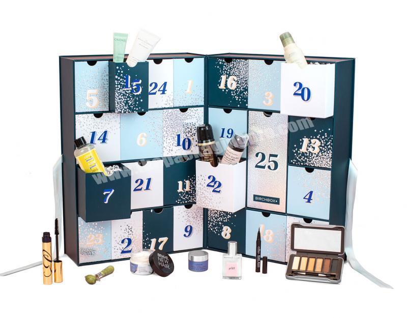 Manufacturer Supply Hot Sale Advent Calendar Paperboard Packaging Calendar Box