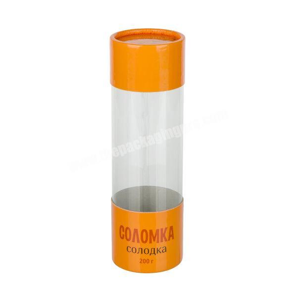 Custom Socks, Electronics Transparent Cylinder Packaging Clear Plastic Tube with Paper Lid