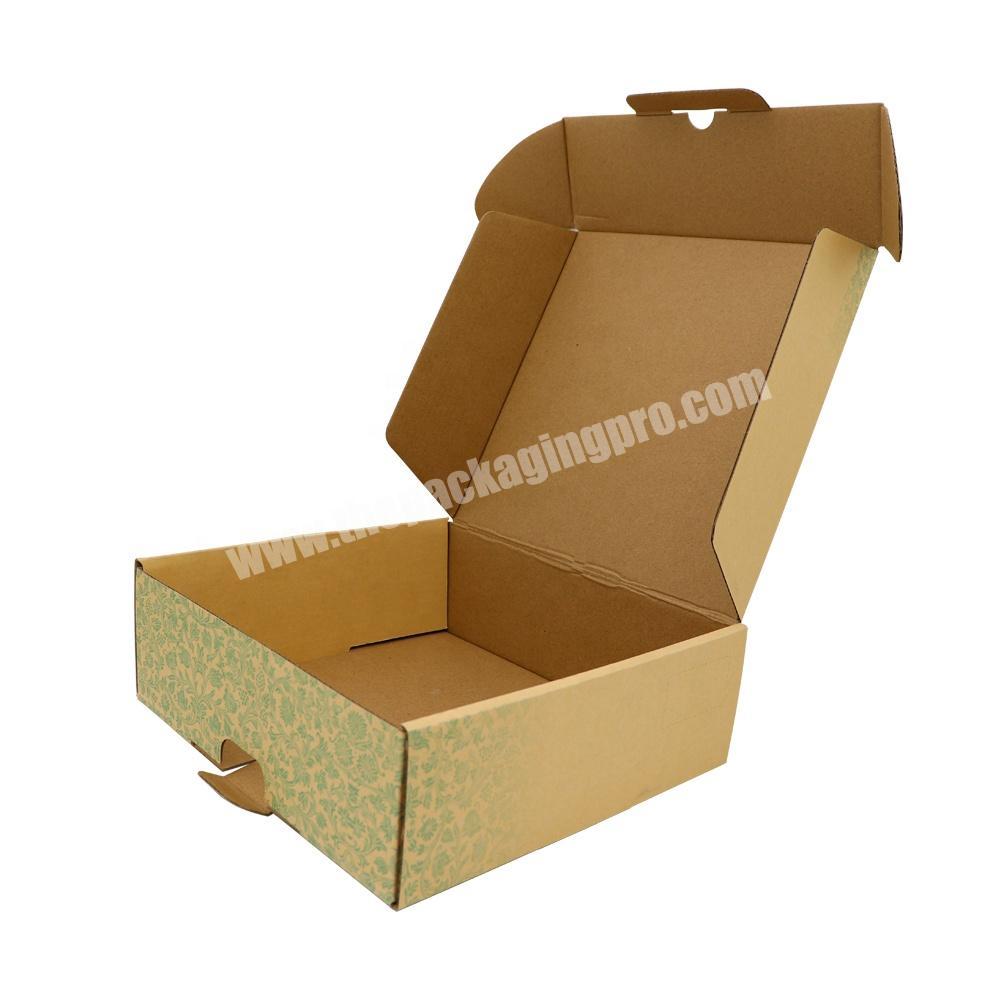 Customized corrugated cardboard packing heavy duty square cheap gift die cut 5 ply holographic corrugated box