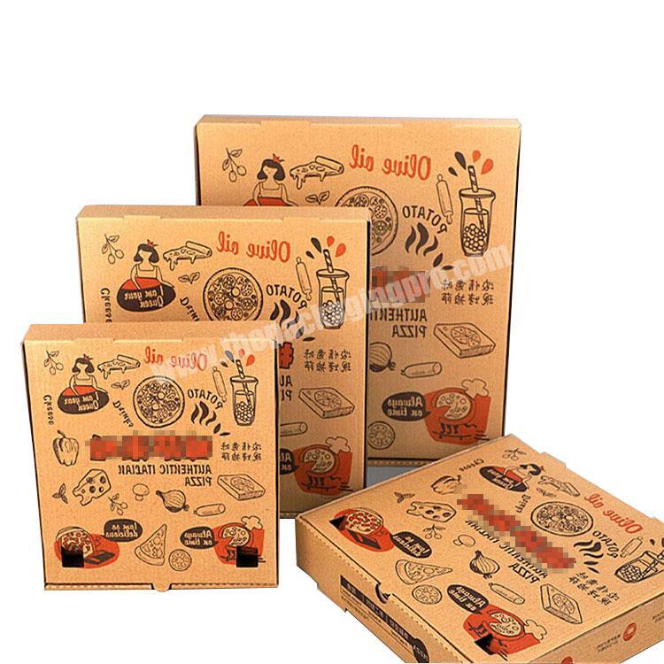 Custom Cheap Pizza Manufacture Corrugated Box, Quality Corrugated Carton Pack Box For Pizza