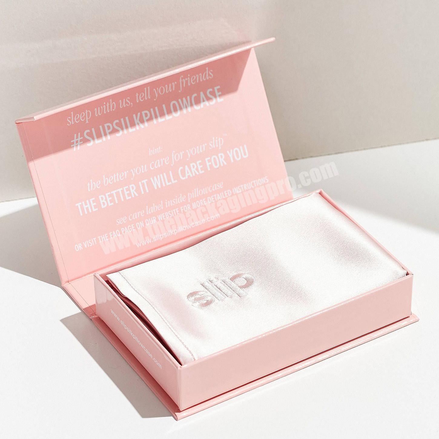 Hot Sale Full Color Printed Cardboard Magnetic Closure Gift Box Custom Cosmetic Packaging Pink Box