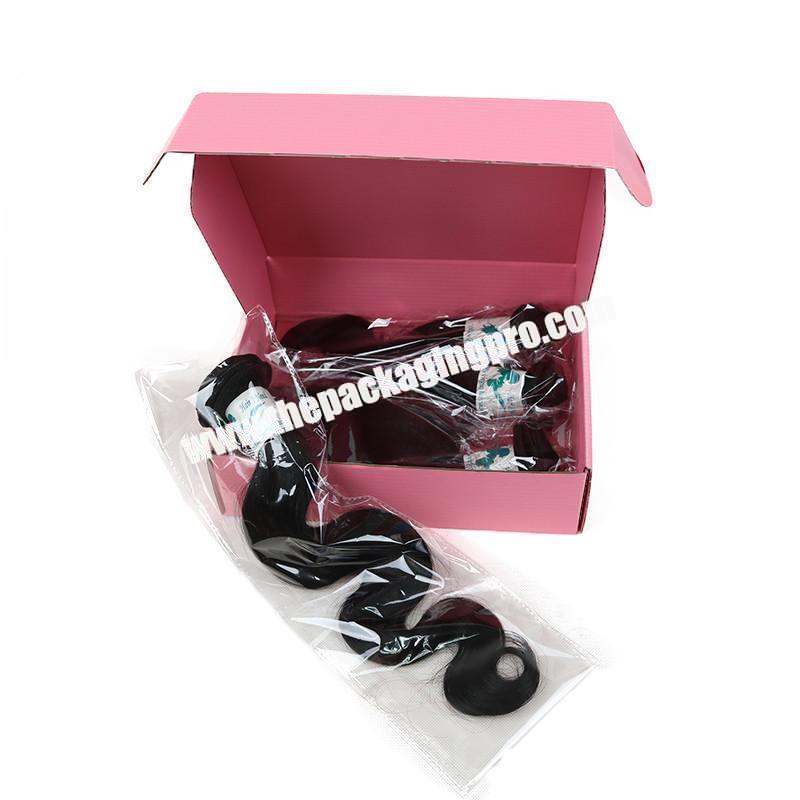 Custom  hair packaging  mailer shopping box with factory price