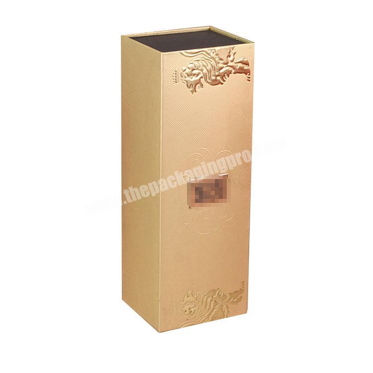 wholesale Custom Or Standard Foldable Magnetic Close Wine Rigid Gift Box with high quality