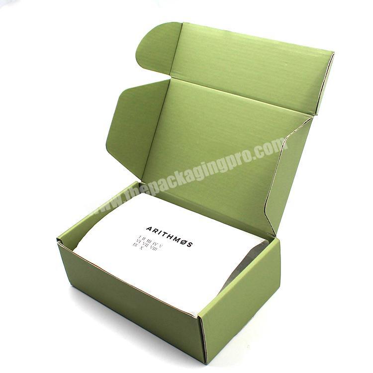 Kraft Paper Gift Box Foldable Packaging Corrugated Box For Clothes Shoes