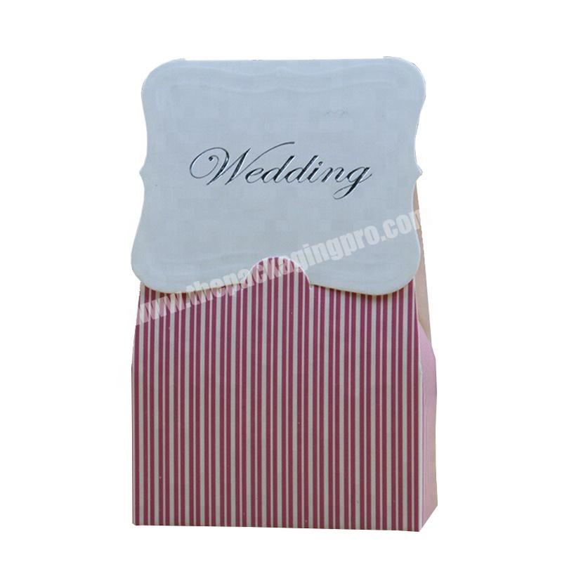 Paper Gift Bags Small Size Without Handle Wedding Chocolate Packaging Bag
