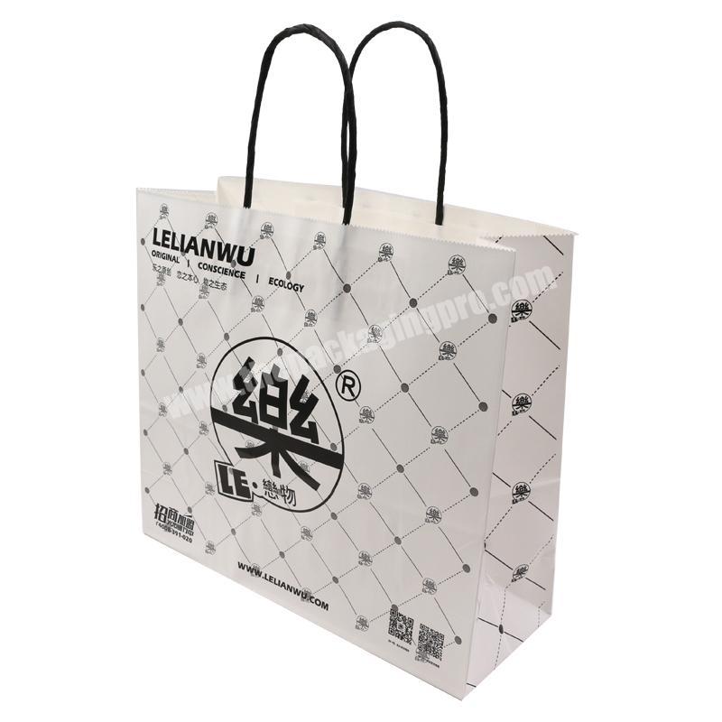 Custom high-end luxury shopping paper bag for women clothes boutique