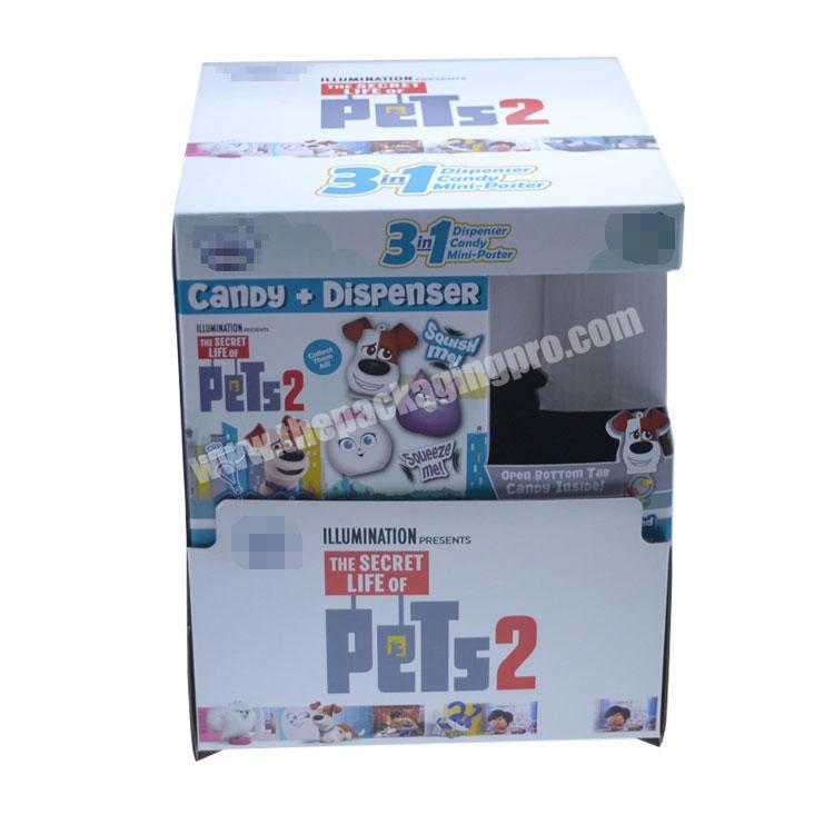 wholesale customized candy box with window Packaging Carton Cardboard Color Print Box