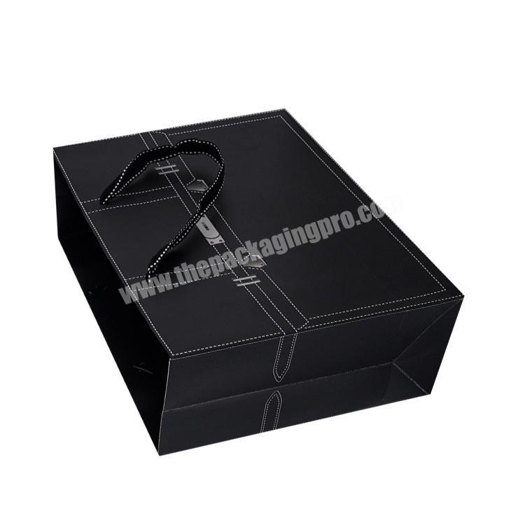 custom Laminated Black Gift Wholesale Paper Bag Individual cowboy style with high quality