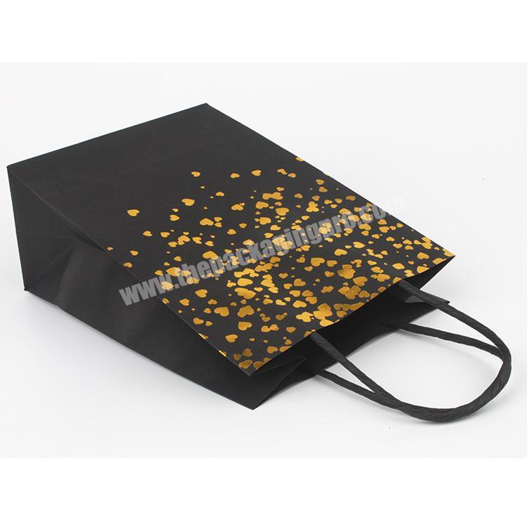 Oem Kraft Black Paper Bag Wholesale price of customized printed personalized paper bags