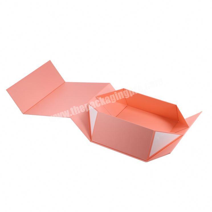 Wholesale custom logo cardboard foldable magnetic packaging carton gift paper box