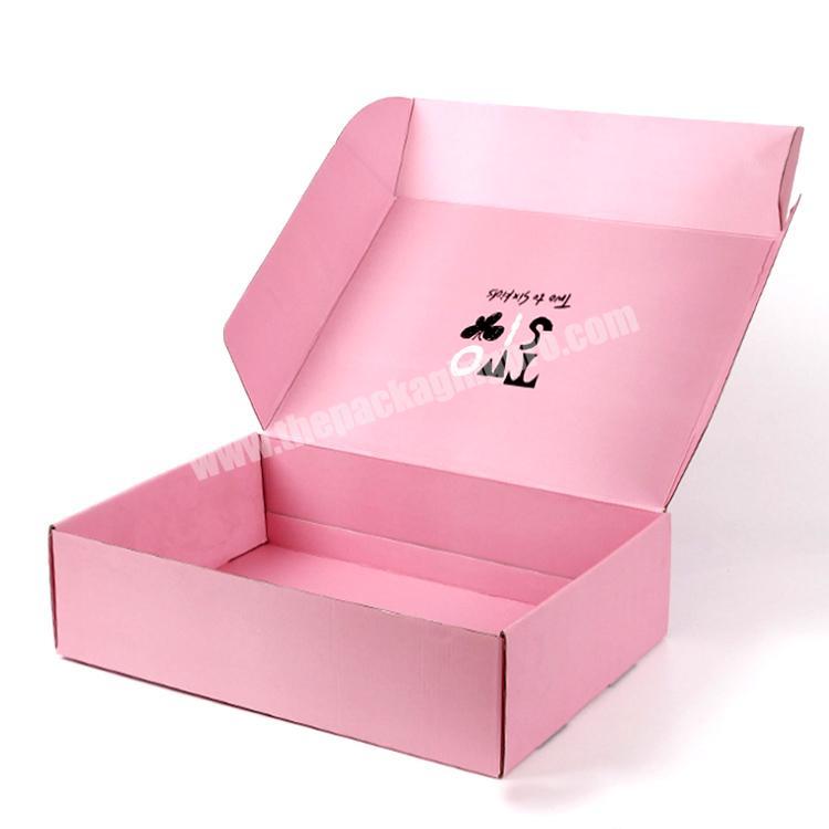 Mailing Postal Corrugated Pink Luxury Subscription Printing Flat Shipping Box