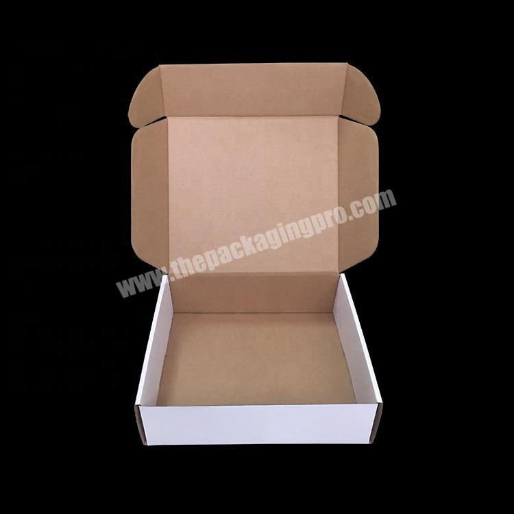 Factory cheap price B9  white color corrugated mailer box packaging