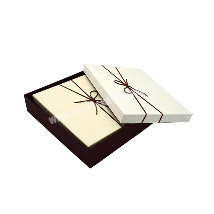 Luxury Custom Square Cardboard Lid Matt Lamination Packaging Elegant Ivory White Paper Gift Box