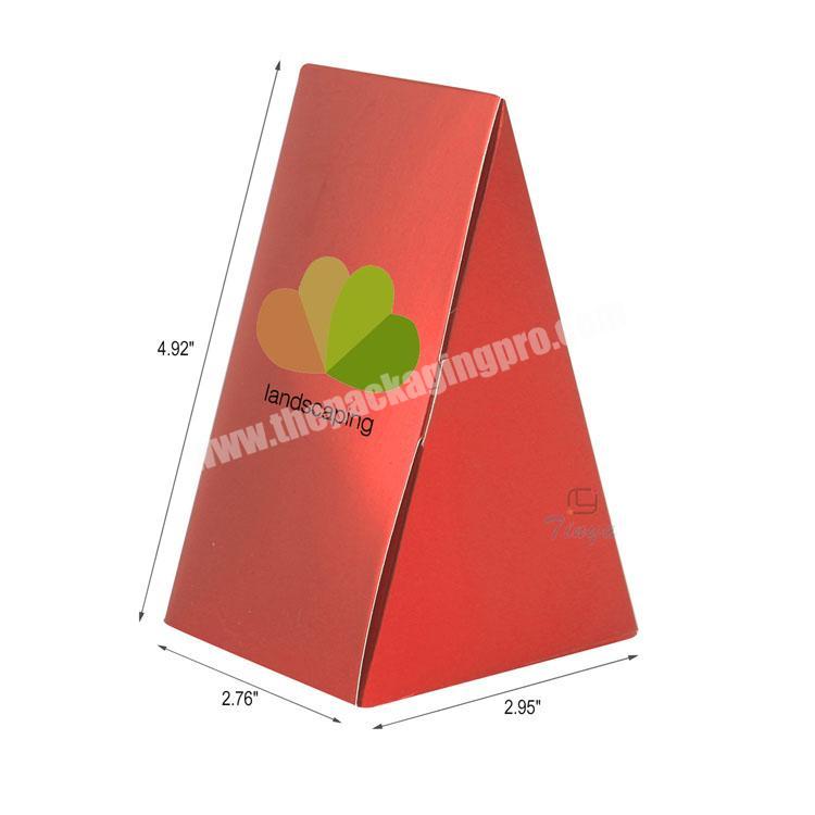 cheap red paper packaging triangle pizza box